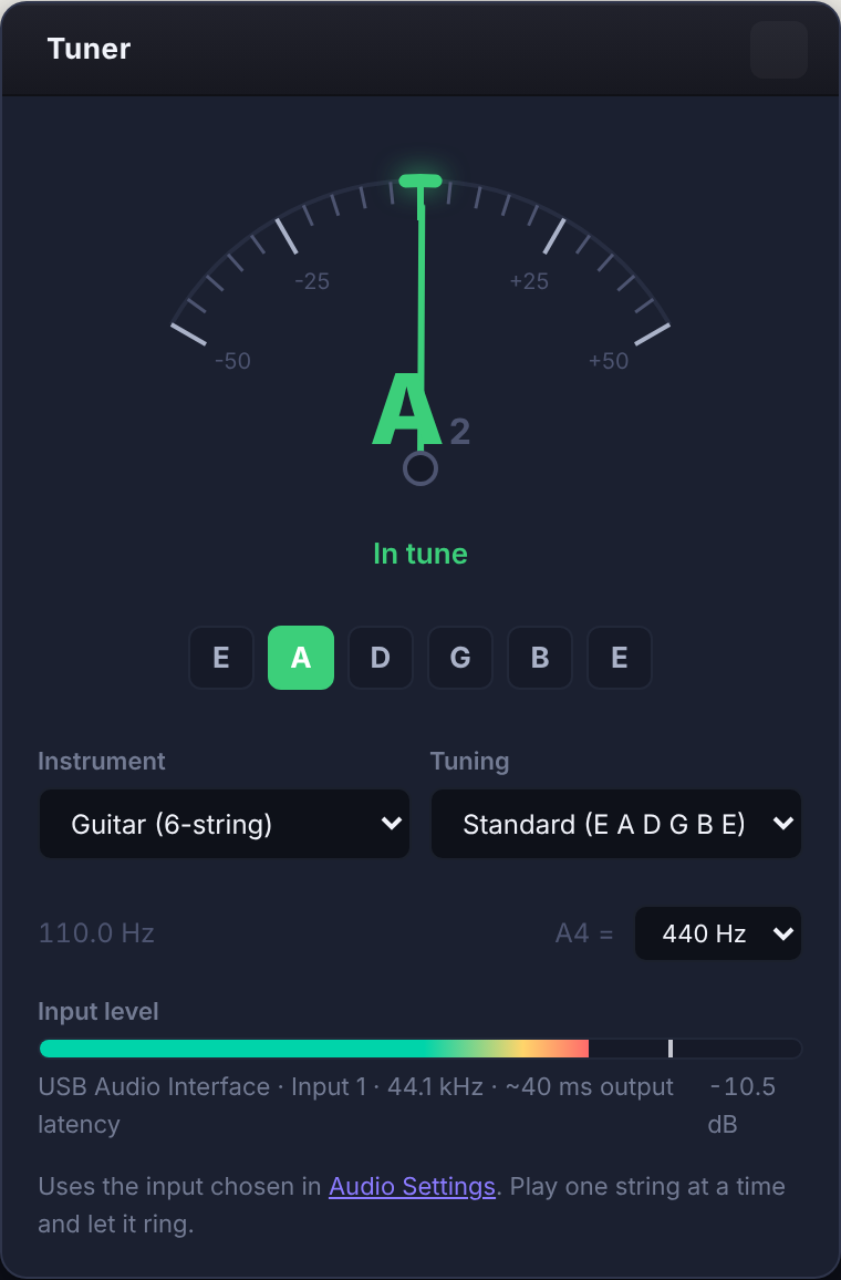 The Noterix tuner
